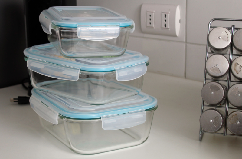 Pack de Contenedores con tapa