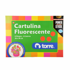 CARTULINA FLUORESCENTE 6 HJ TORRE 0