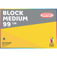 BLOCK DIBUJO 99 1/4 ARTEL 20 Hojas