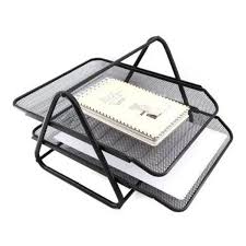 Bandeja Para Documentos De Metal Negra Hand 1