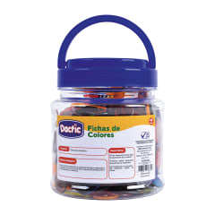 FICHAS PLASTICAS DE COLORES SURT 1000 UN DACTIC