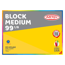 BLOCK DIBUJO 180 1/8 ARTEL 20 HJS.1