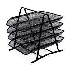 Bandeja Para Documentos De Metal Negra Hand4