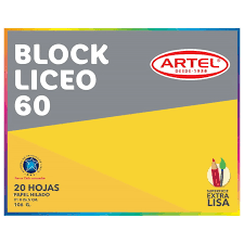 Block de Dibujo Liceo 60 Marca Artel1