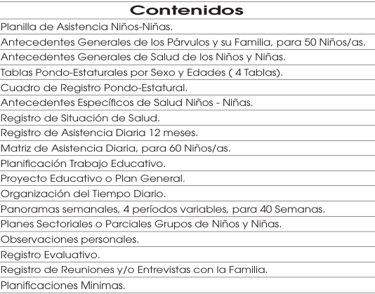 Libro de clases Educación Parvularia Buho4