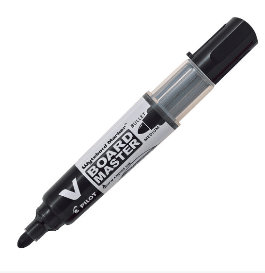 Plumon De Pizarra Color Negro Boardmaster Pilot Recargable2