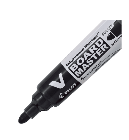 Plumon De Pizarra Color Negro Boardmaster Pilot Recargable1