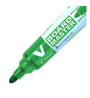 Plumon De Pizarra Color Verde Boardmaster Pilot Recargable1