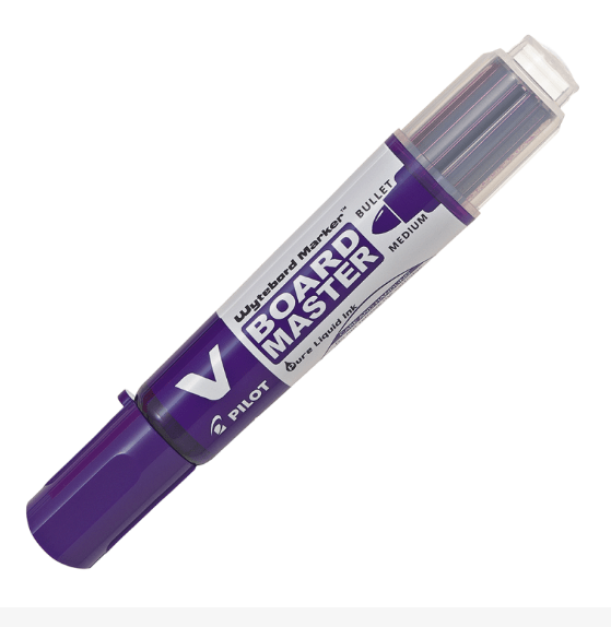 Plumon De Pizarra Color Violeta Boardmaster Pilot Recargable2