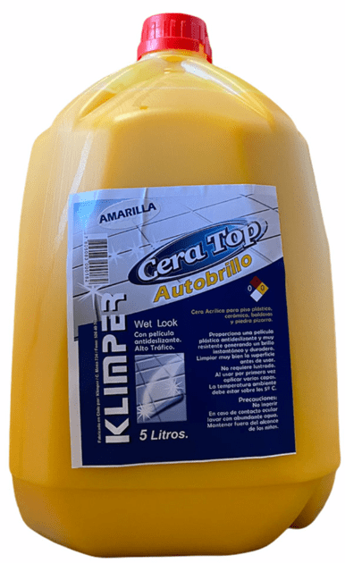 Cera Autobrillo Amarilla Bidon 5 LT1