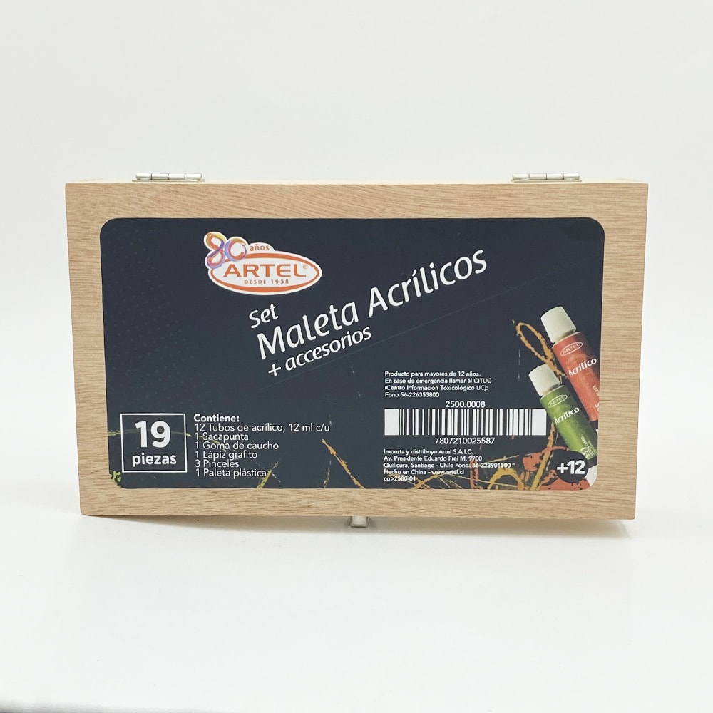 Maleta De Acrilicos + Accesorios Artel2