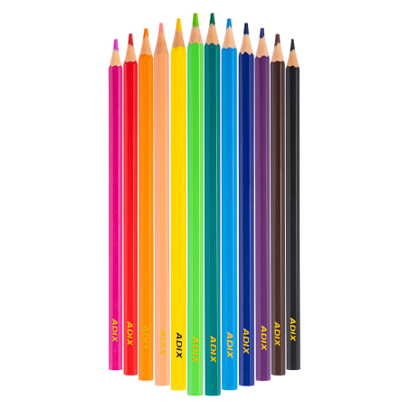 Lapiz Color Adix Delgado 12 Colores3