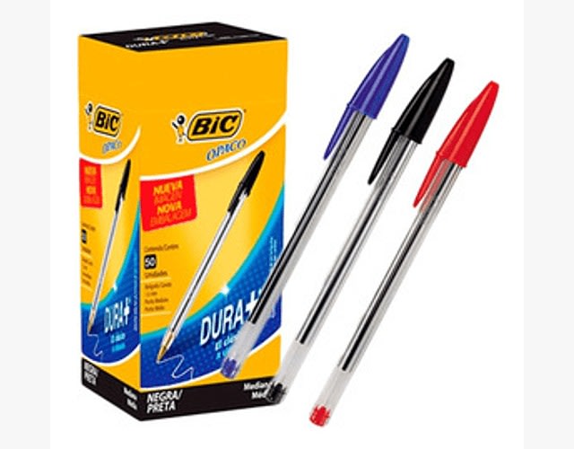 LAPIZ PASTA BIC CRISTAL PUNTA MEDIA5