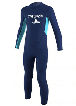 Wetsuit Tiburón 3/2 Navy/Light Blue Wetsuit Tiburón 3/2 Navy/Light Blue