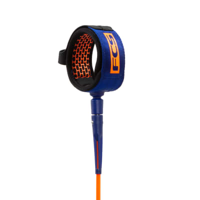 8' All Round Essential Leash Blood Orange Navy1