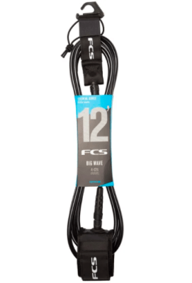 Leash Fcs Big Wave Essential Black 12' Leash Fcs Big Wave Essential Black 12'