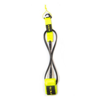 Leash FCS Regular Essential Fluro Green 6' - 7' Leash FCS Regular Essential Fluro Green 6' - 7'