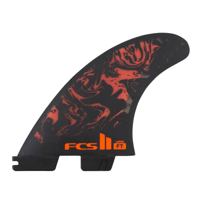 TOLEDO PC MEDIUM BLACK/RED TRI RETAIL FINS FCS II1