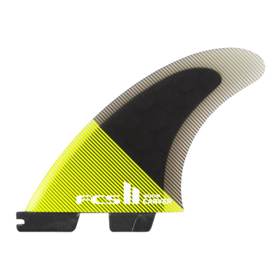 QUILLAS FCS II Carver PC Large Acid/Black Tri Fins1