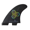 Quillas FCS II CI UPRIGHT BLACK MEDIUM TRI FINS4