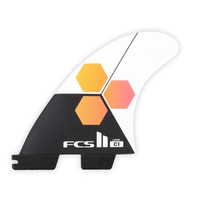 QUILLAS FCS II CI PC MEDIUM WHITE TRI FINS4