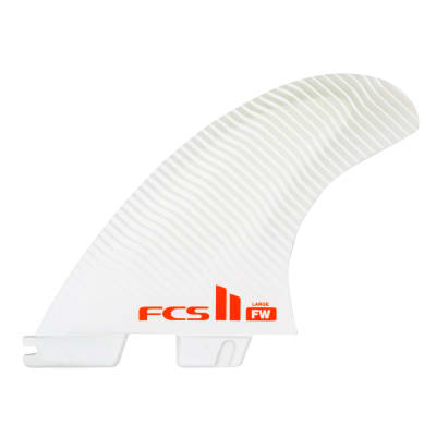 QUILLAS FCS II FW PC MEDIUM WHITE TRI FINS