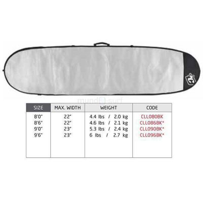 Funda Creatures Longboard Lite Silver 8'6'' Funda Creatures Longboard Lite Silver 8'6''