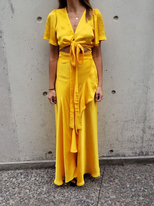 POLLERA FIJI AMARILLO FUERTE POLLERA FIJI AMARILLO FUERTE