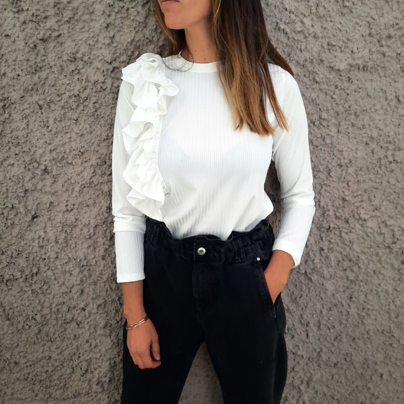 POLERA MILA BLANCO POLERA MILA BLANCO
