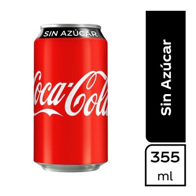 COCA COLA SIN AZUCAR LATA 350 CC.