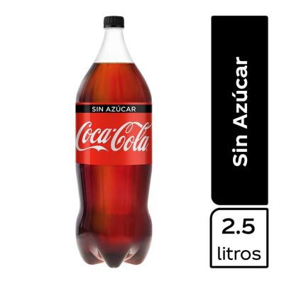 COCA COLA SIN AZUCAR 2 1/2 LT. DES.