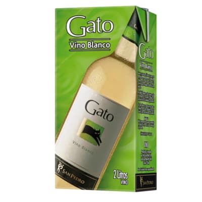 VINO GATO BLANCO 11,5º 2 LT. TETRA. X 8.