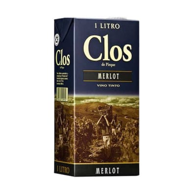 VINO CLOS DE PIRQUE MERLOT 11,5º 1,5 LT. TETRA. X 8. 