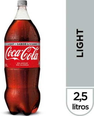 COCA COLA LIGHT 2 1/2 LT. DES.1