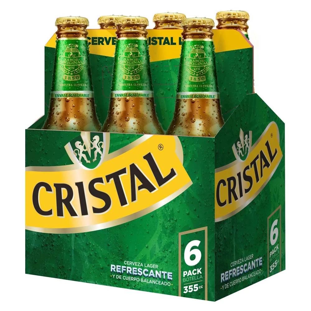 CRISTAL 4,6º BOTELLIN 355 CC. DES. X 6. 1