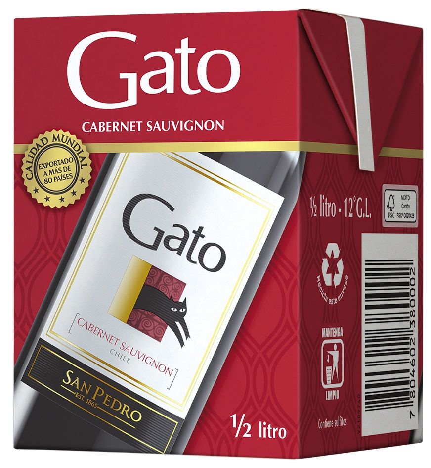 VINO GATO NEGRO 11,5º 500 CC. TETRA.1