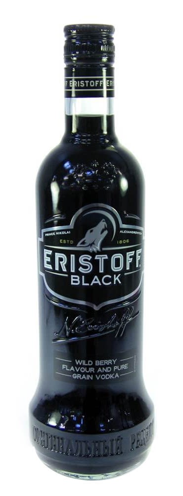 VODKA ERISTOFF BLACK 20º 700 CC.1