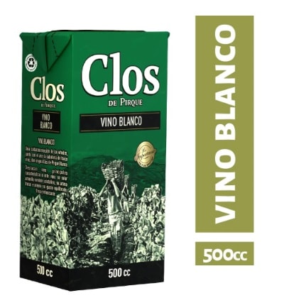 VINO CLOS DE PIRQUE BL 11,5º 500 CC. TETRA.1