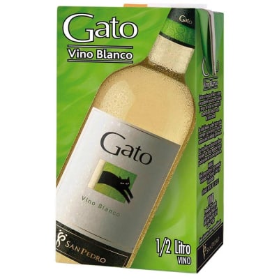 VINO GATO BLANCO 11,5º 500CC. TETRA. X 12. 1