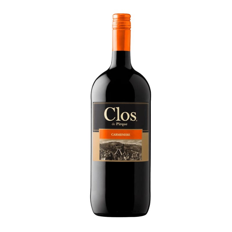 VINO CLOS DE PIRQUE CARMENERE 12,5º 1500 CC. BOTELLA.1