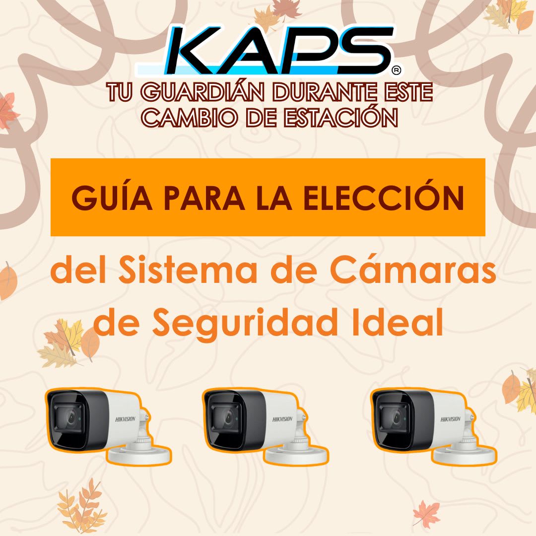 Guía para la elección de cámaras de seguridad Ideal | KAPS Camaras de ...