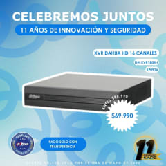 ¡Maximiza la seguridad con el XVR Dahua HD!