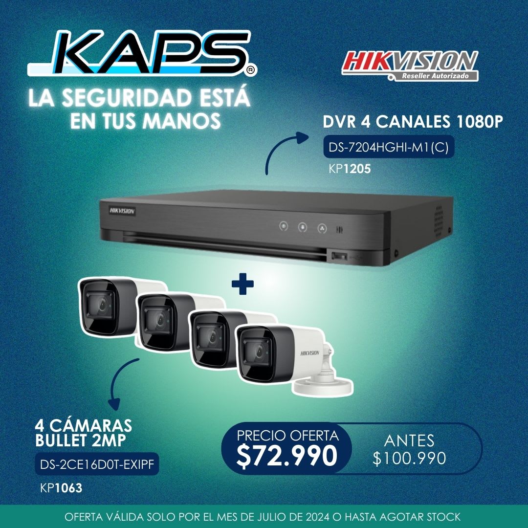 Kit de Vigilancia Hikvision de 4 Cámaras