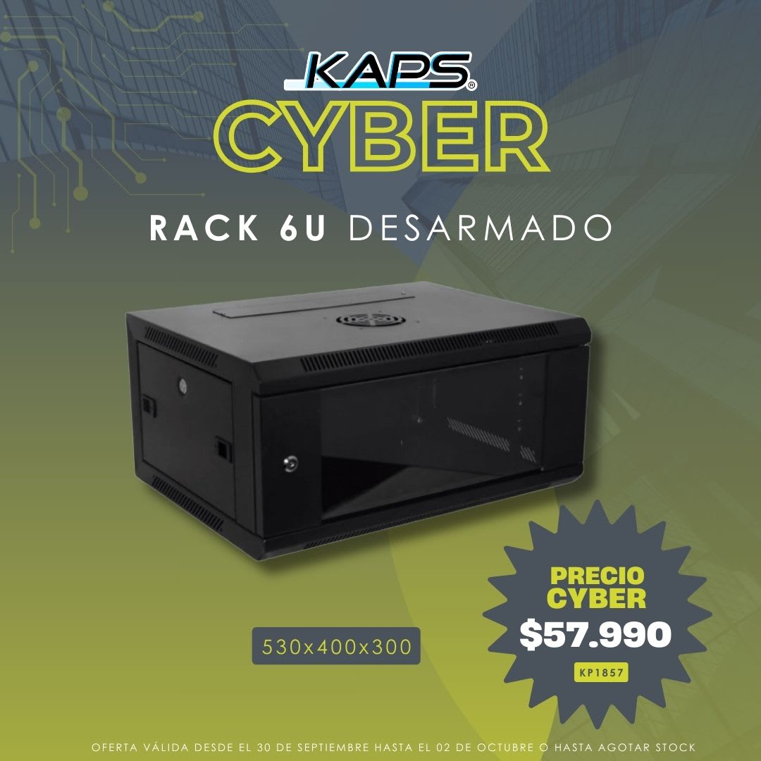 Encuentra el Rack de 6U económico y versátil en KAPS