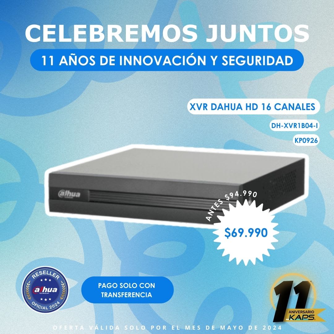 ¡Maximiza la seguridad con el XVR Dahua HD!
