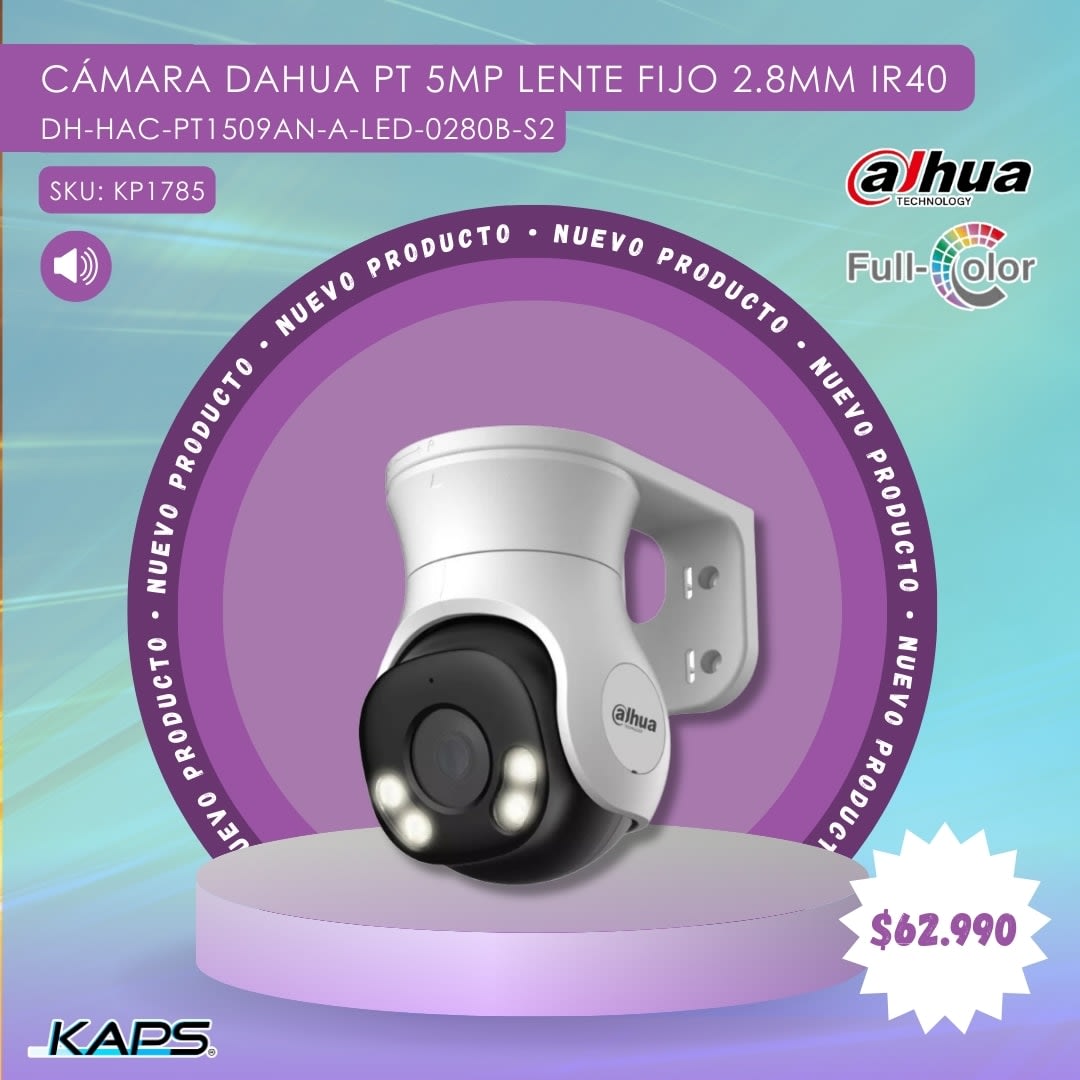 Nueva cámara Dahua PT-5MP: seguridad de última generación para tu hogar o negocio 
