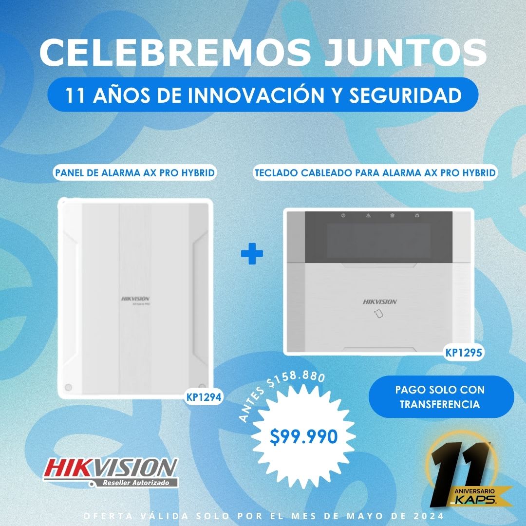 Oferta especial por aniversario: Kit de alarma Hikvision