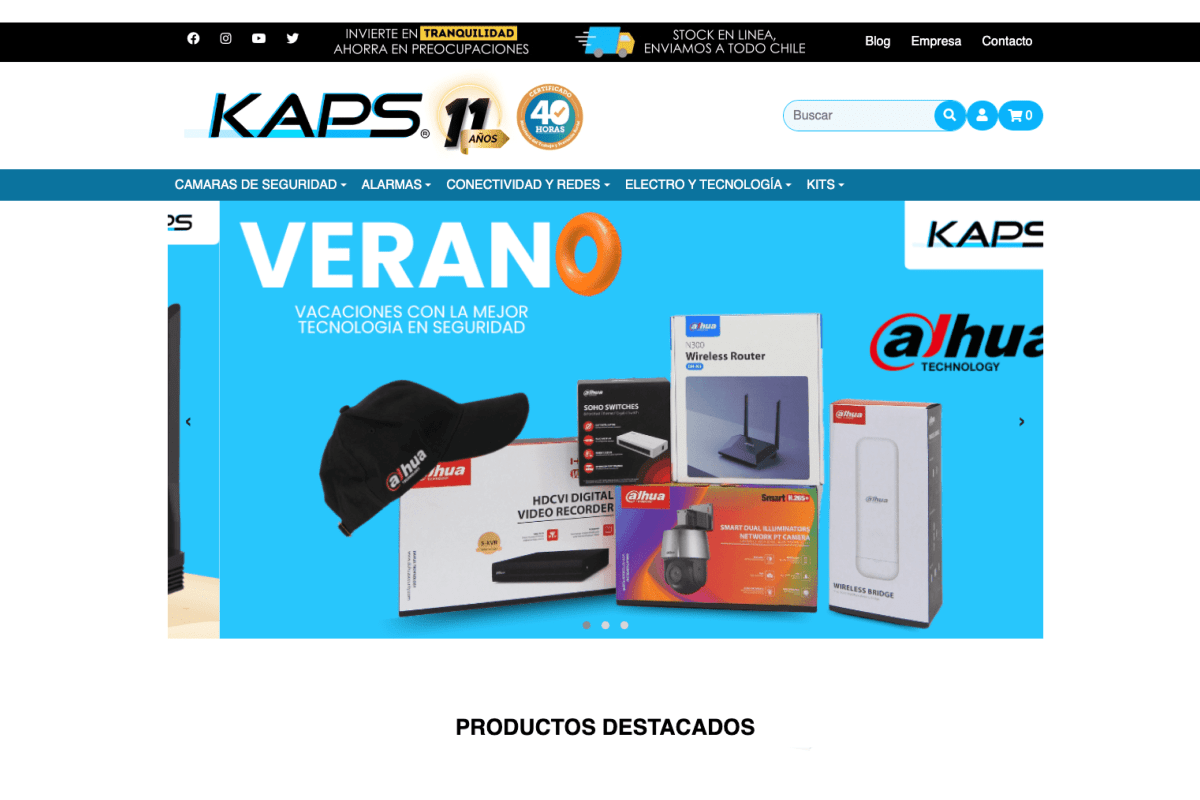 Comprar cámaras de seguridad en línea en KAPS