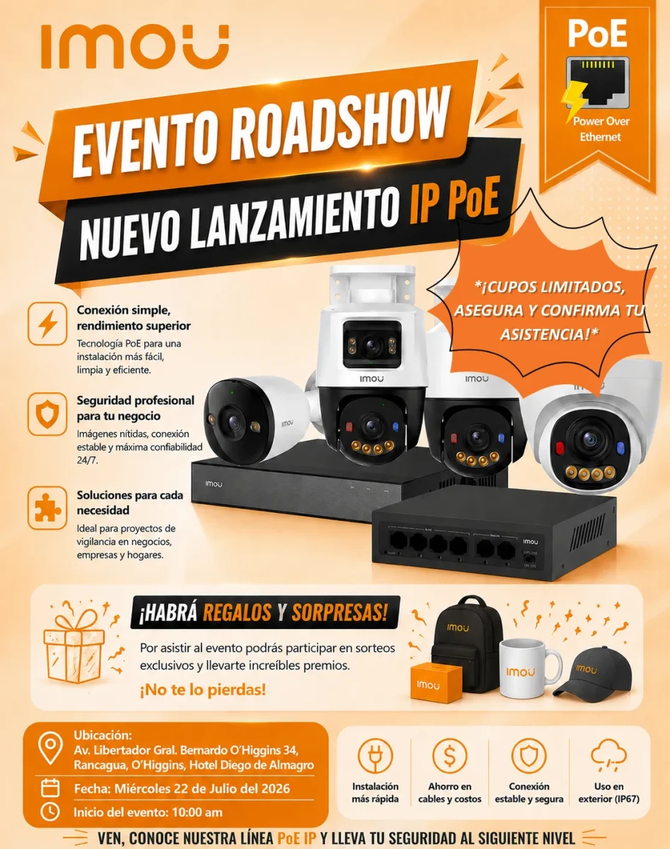 Roadshow Imou 2026: Descubre el Nuevo Lanzamiento de Cámaras IP PoE