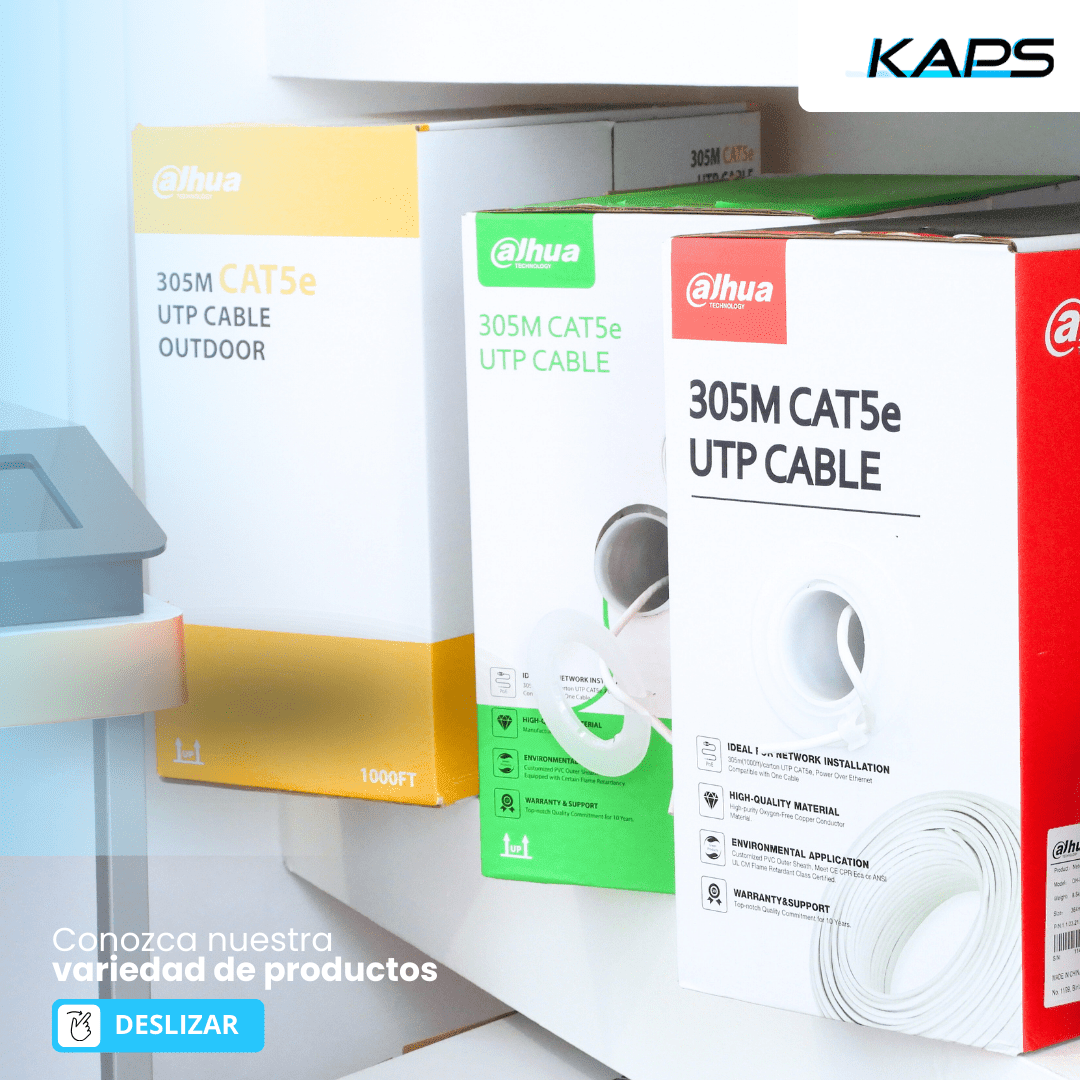 Variedad en cables de red y accesorios: 